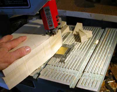 Cutting Bellows Wood
